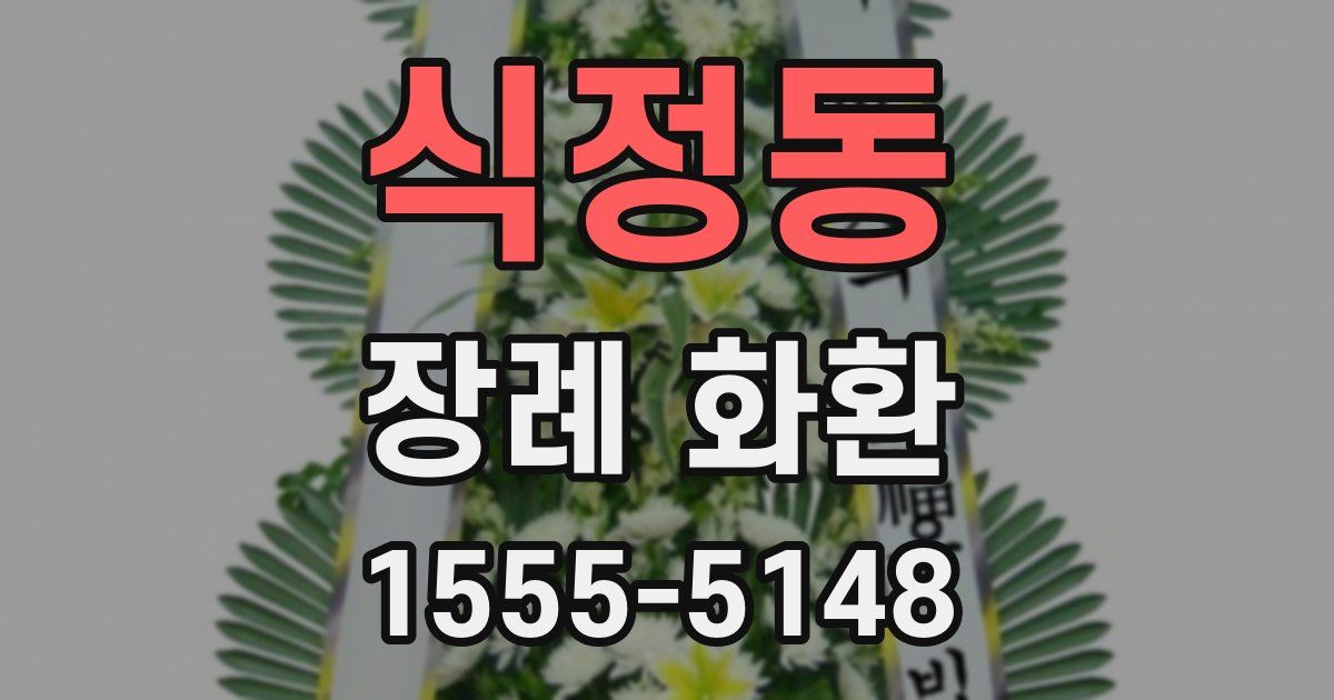 식정동 장례 화환