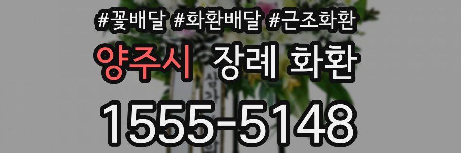 양주시 장례 화환