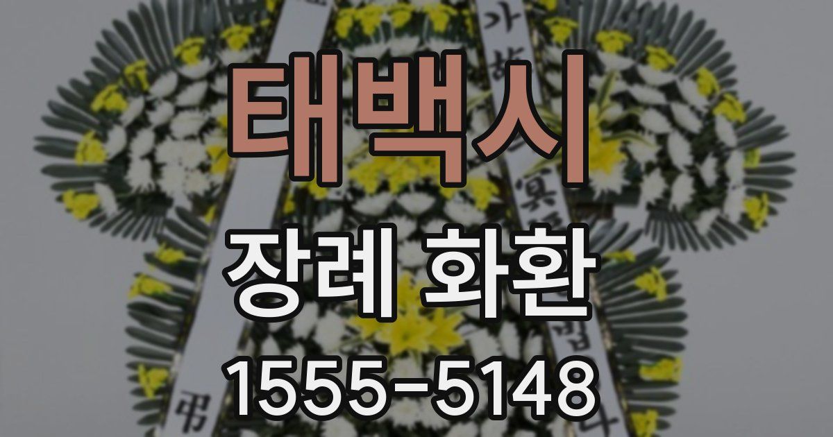 태백시 장례 화환
