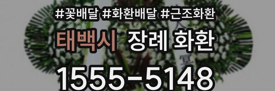태백시 장례 화환