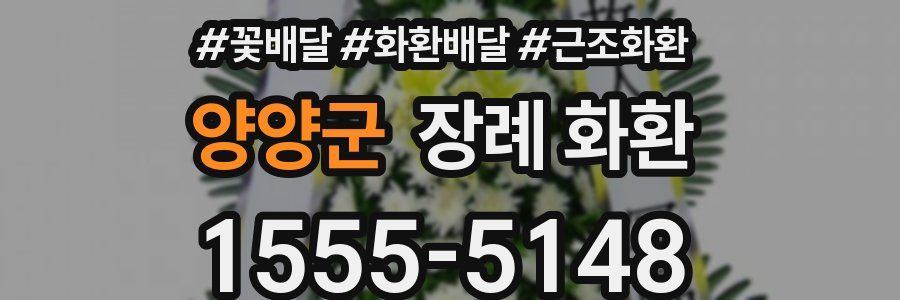 양양군 장례 화환