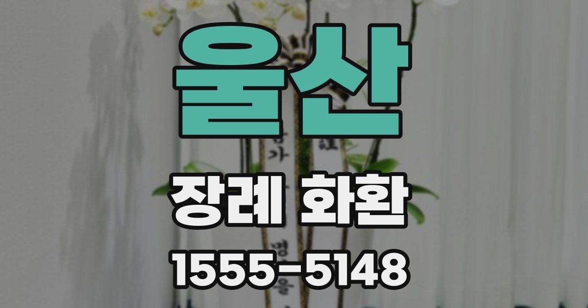 울산 장례 화환
