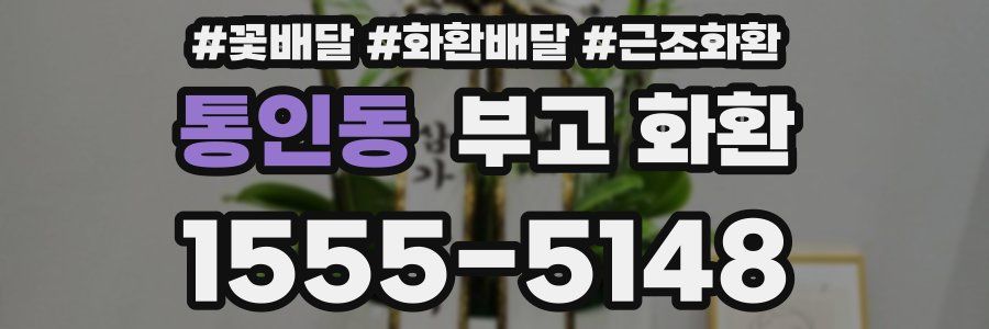 통인동 부고 화환