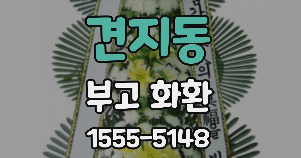 견지동 부고 화환