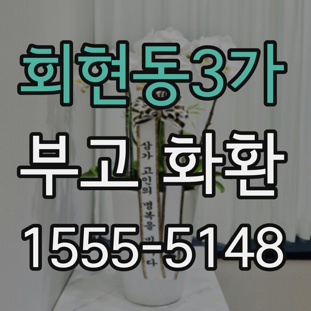 회현동3가 부고 화환