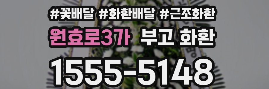 원효로3가 부고 화환