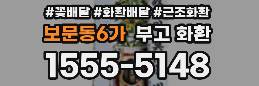 보문동6가 부고 화환
