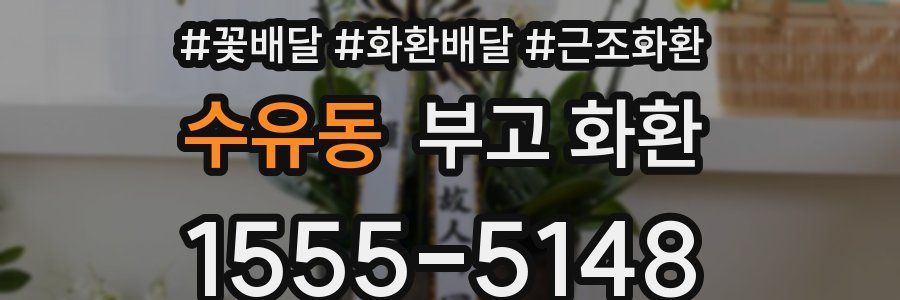 수유동 부고 화환