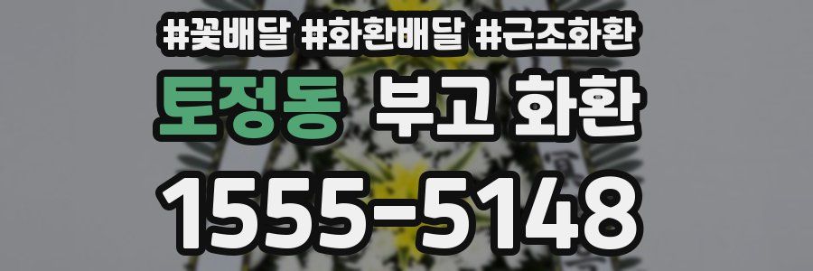 토정동 부고 화환