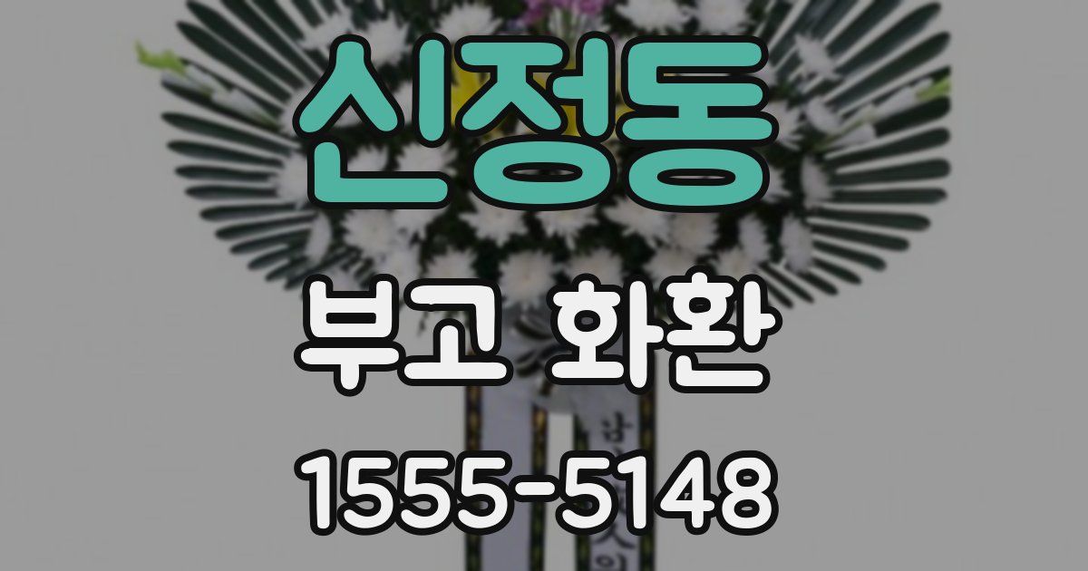 신정동 부고 화환