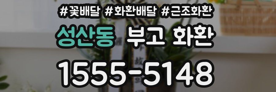 성산동 부고 화환
