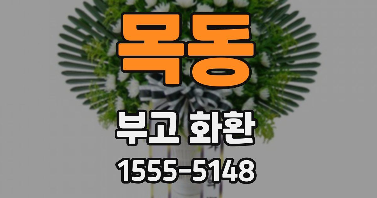 목동 부고 화환
