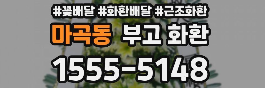 마곡동 부고 화환