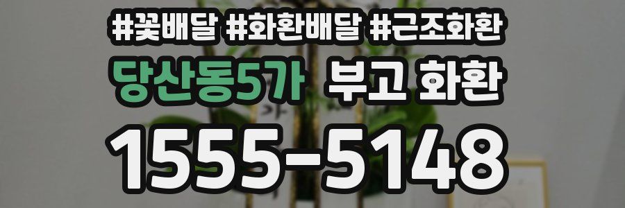 당산동5가 부고 화환