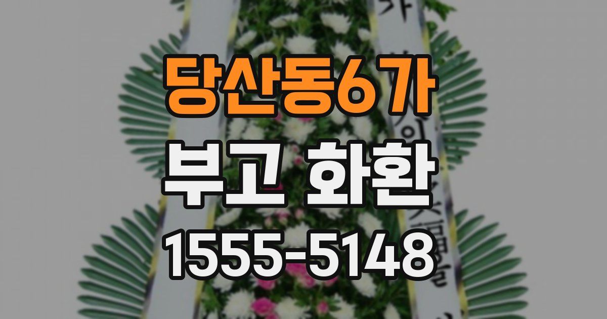 당산동6가 부고 화환