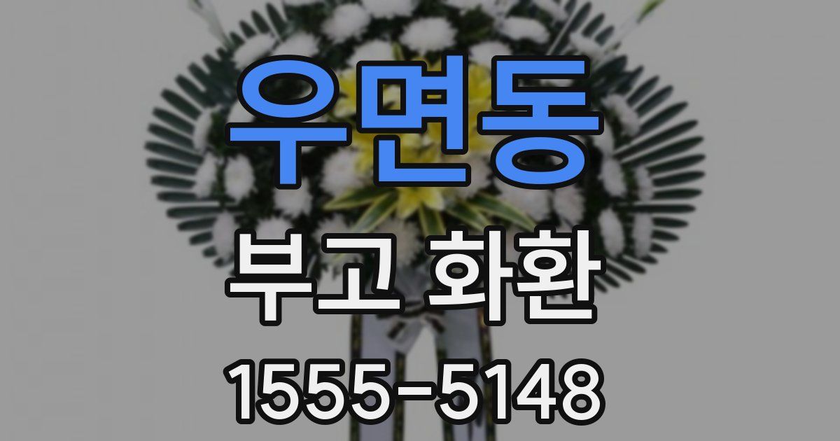 우면동 부고 화환