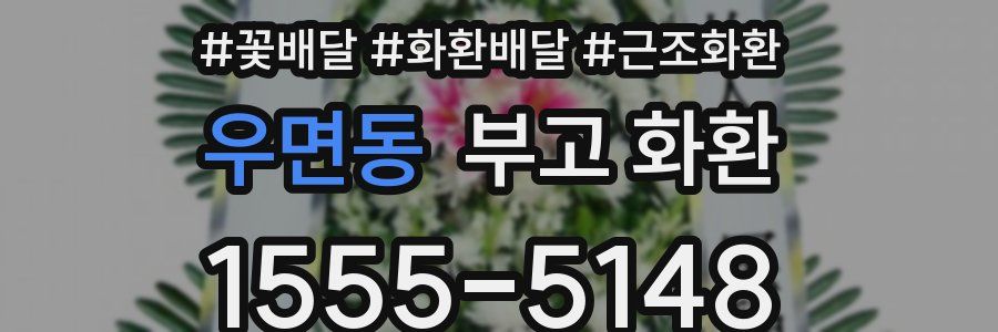 우면동 부고 화환
