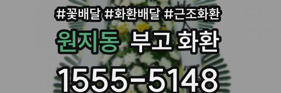 원지동 부고 화환