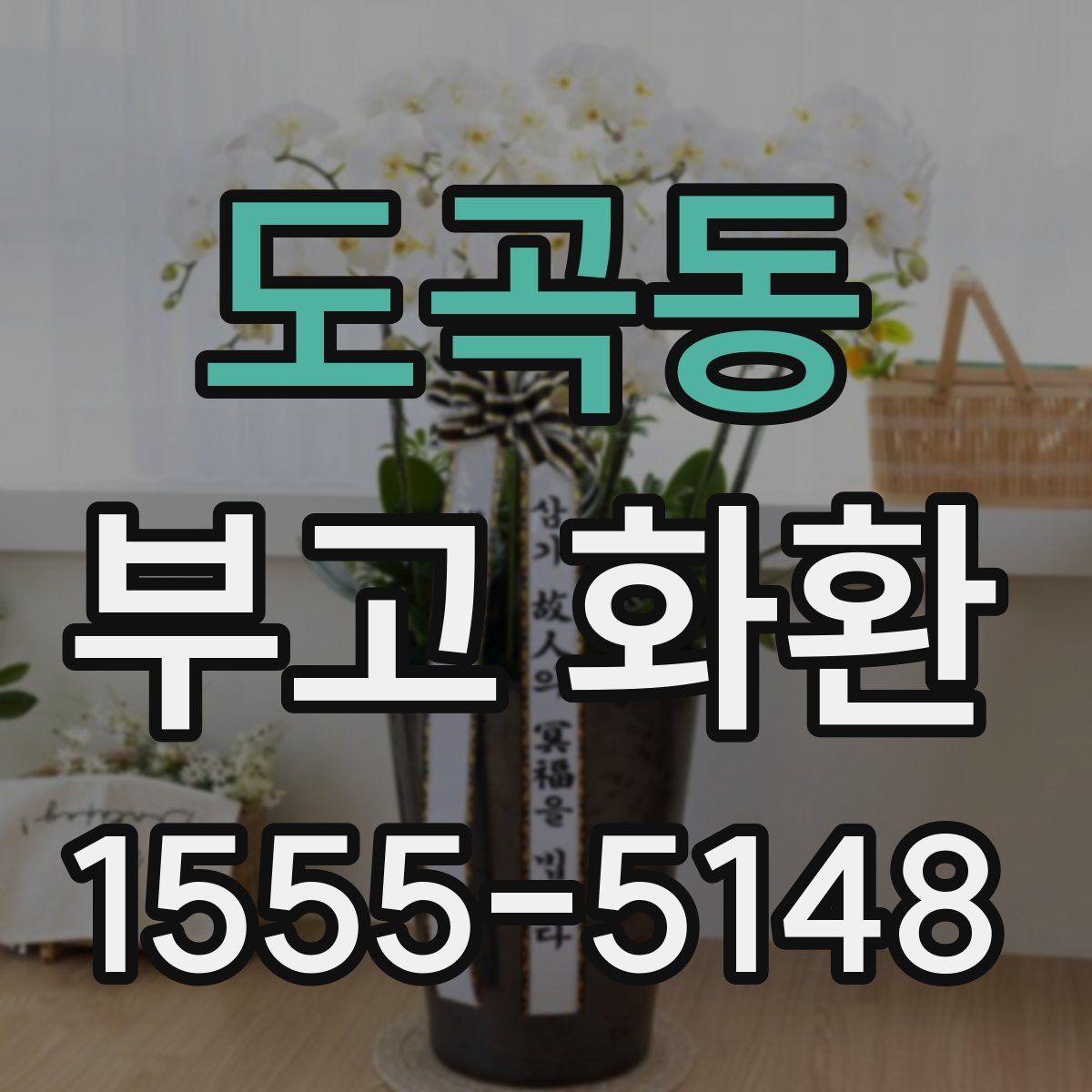 도곡동 부고 화환