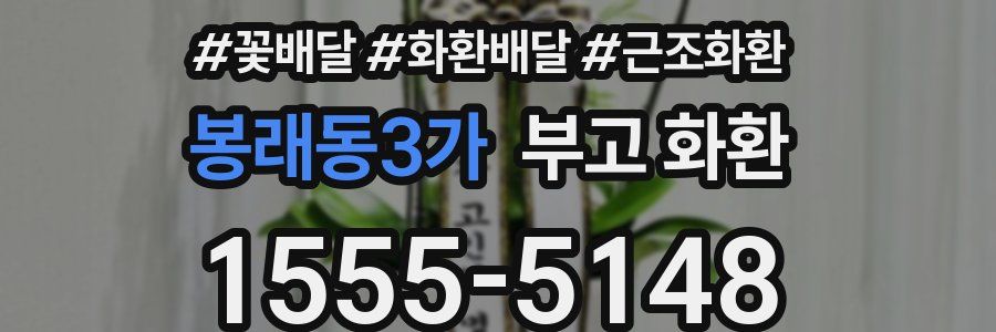 봉래동3가 부고 화환