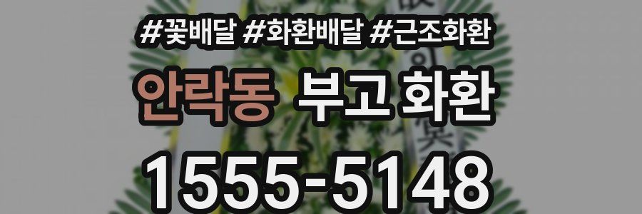 안락동 부고 화환