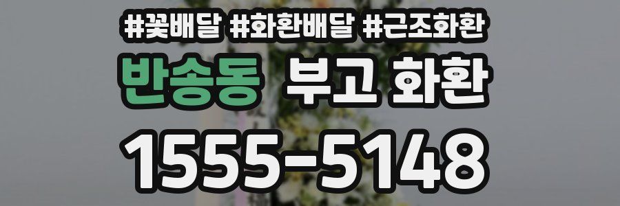 반송동 부고 화환