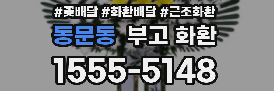동문동 부고 화환
