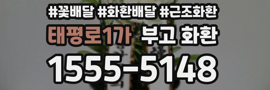 태평로1가 부고 화환