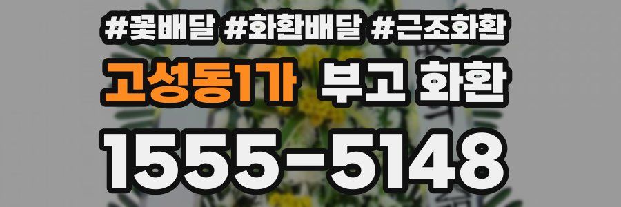고성동1가 부고 화환