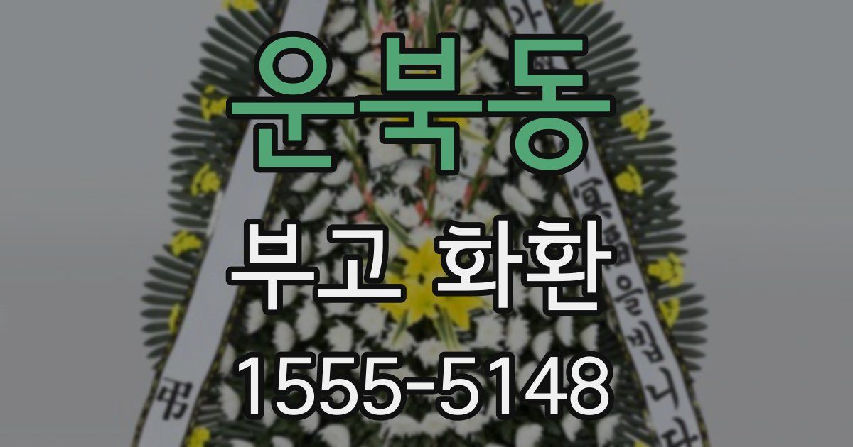 운북동 부고 화환