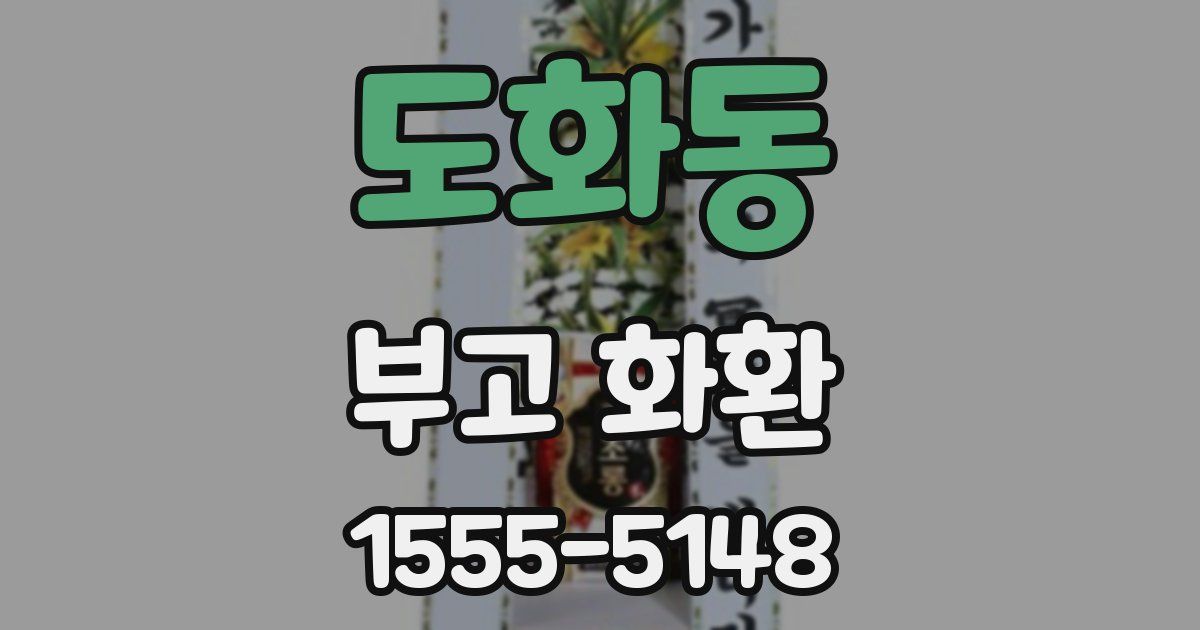 도화동 부고 화환