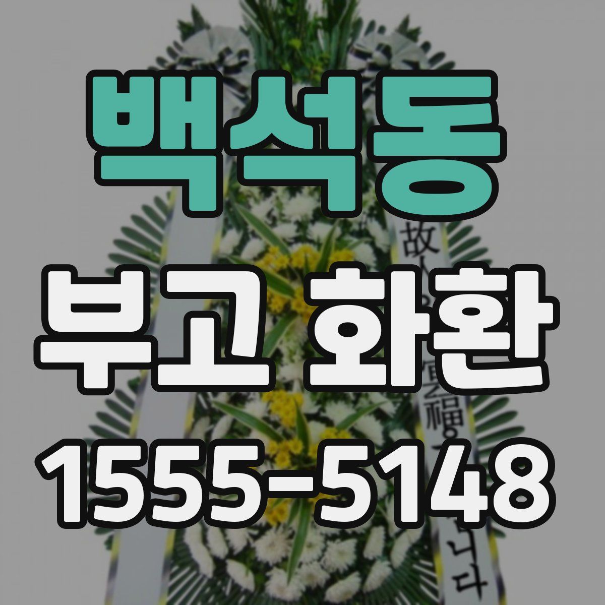 백석동 부고 화환