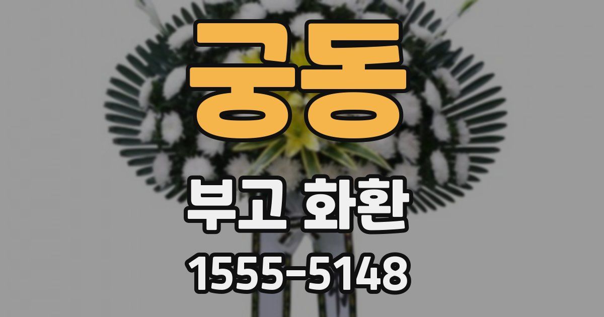 궁동 부고 화환