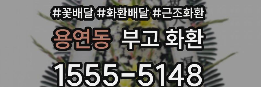 용연동 부고 화환