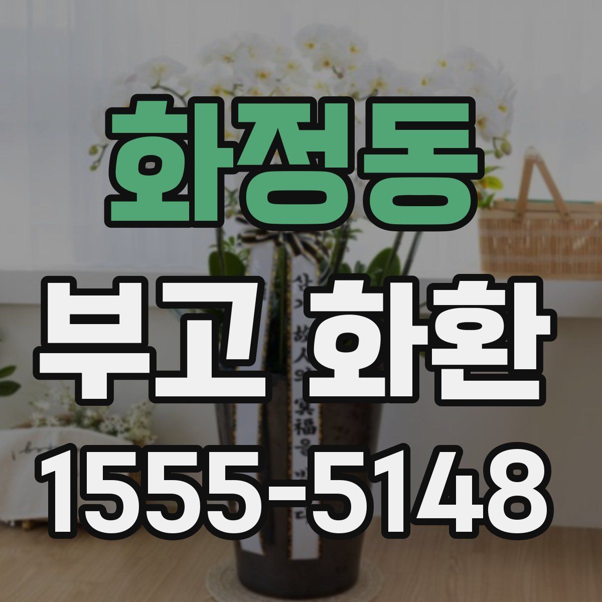 화정동 부고 화환
