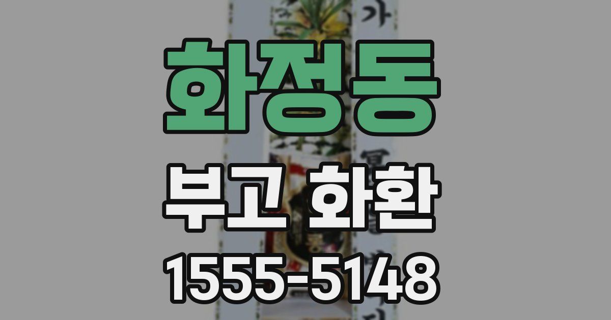 화정동 부고 화환