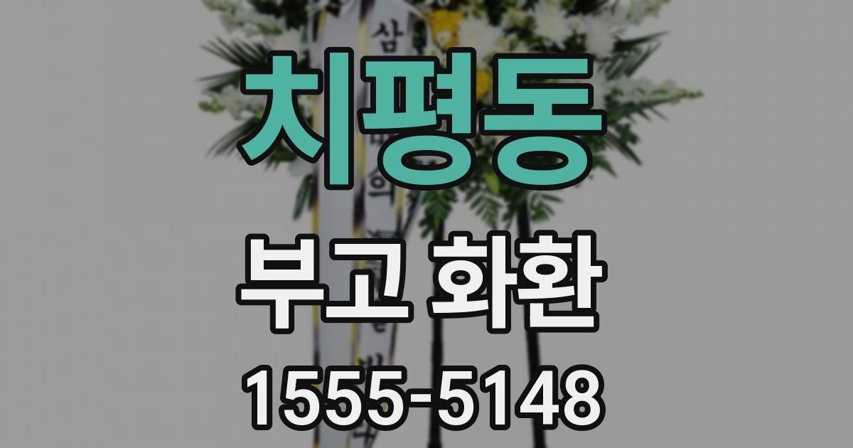 치평동 부고 화환
