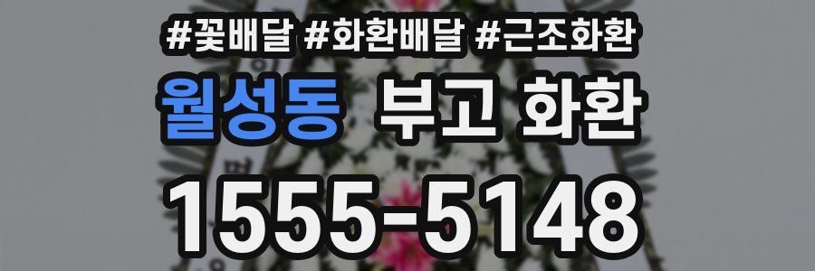 월성동 부고 화환