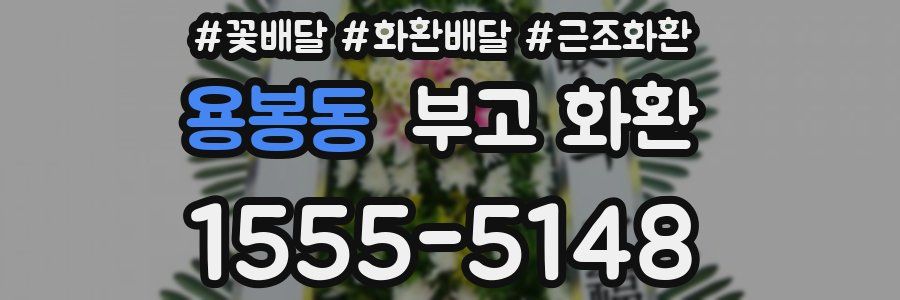 용봉동 부고 화환