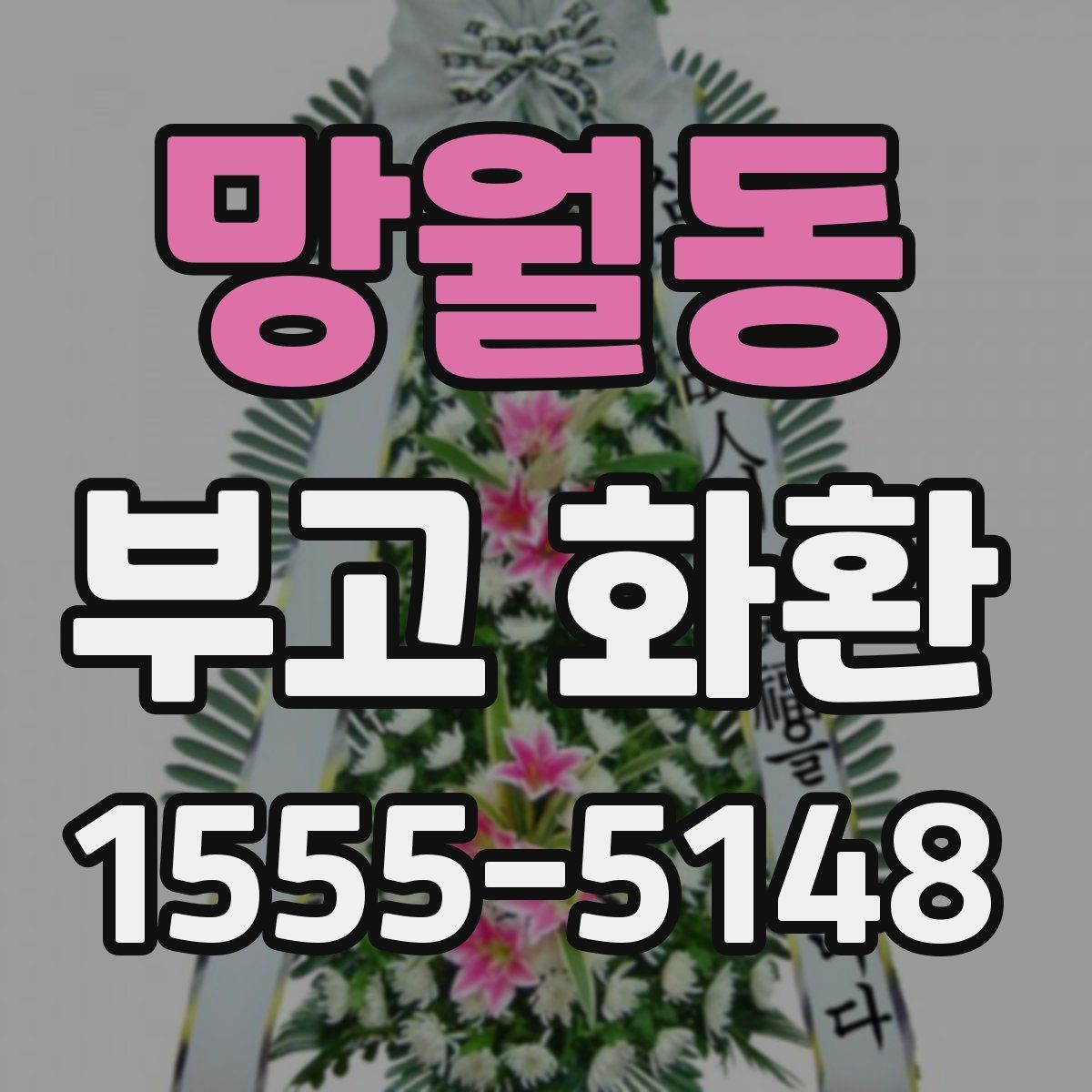 망월동 부고 화환