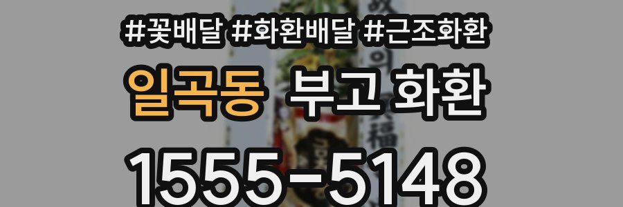 일곡동 부고 화환