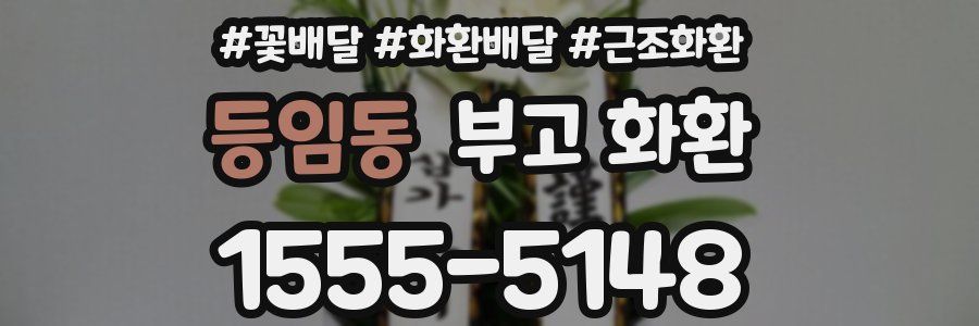 등임동 부고 화환