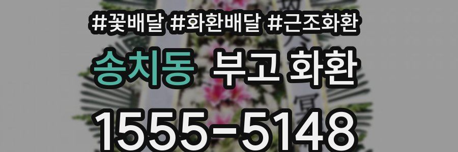 송치동 부고 화환