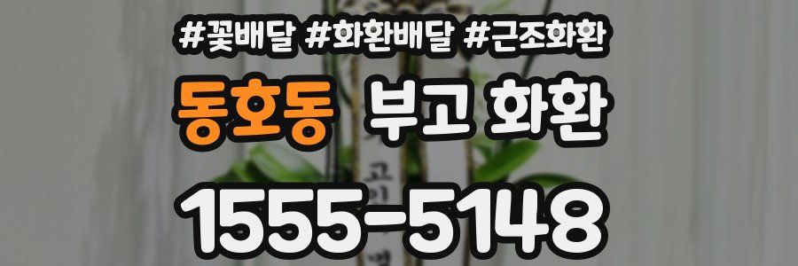 동호동 부고 화환