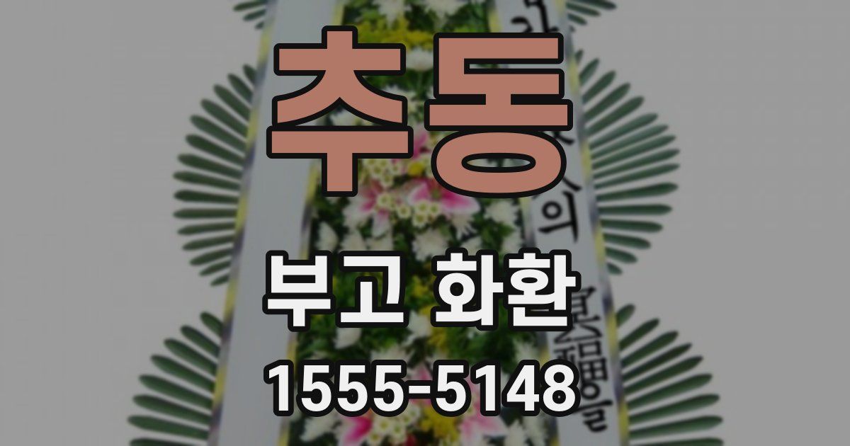 추동 부고 화환