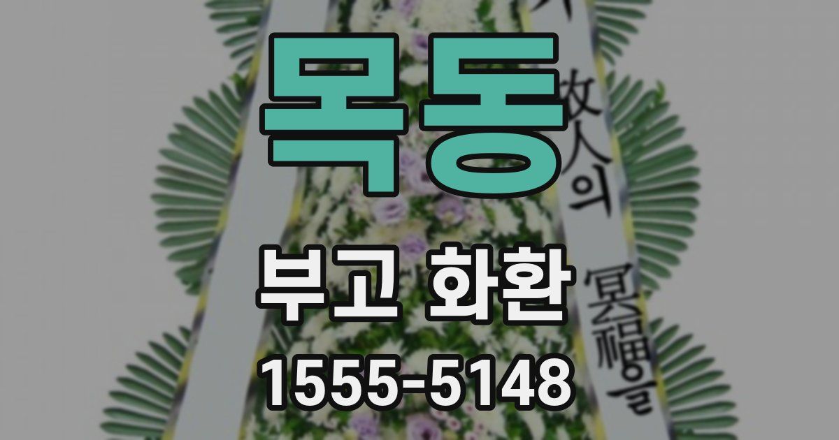 목동 부고 화환