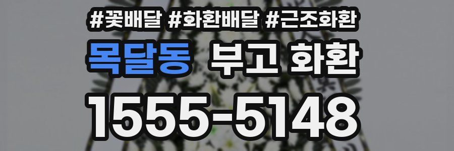 목달동 부고 화환