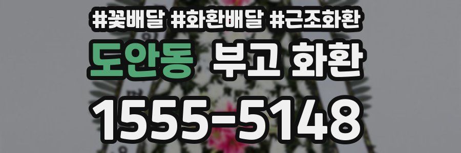 도안동 부고 화환
