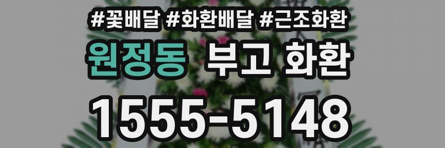 원정동 부고 화환