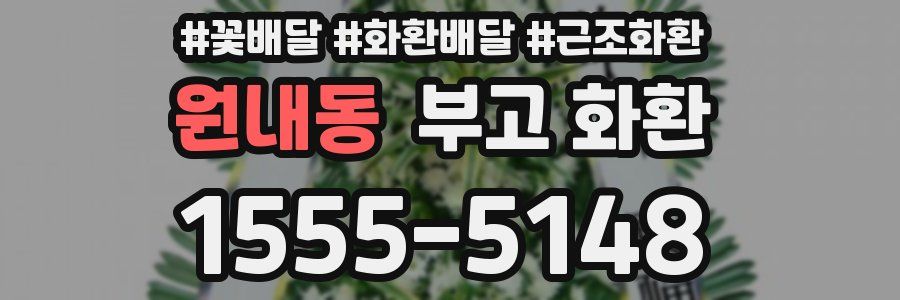 원내동 부고 화환